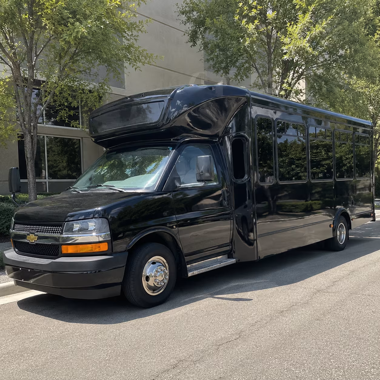 Vallejo Prom & Homecoming Transportation party bus exterior