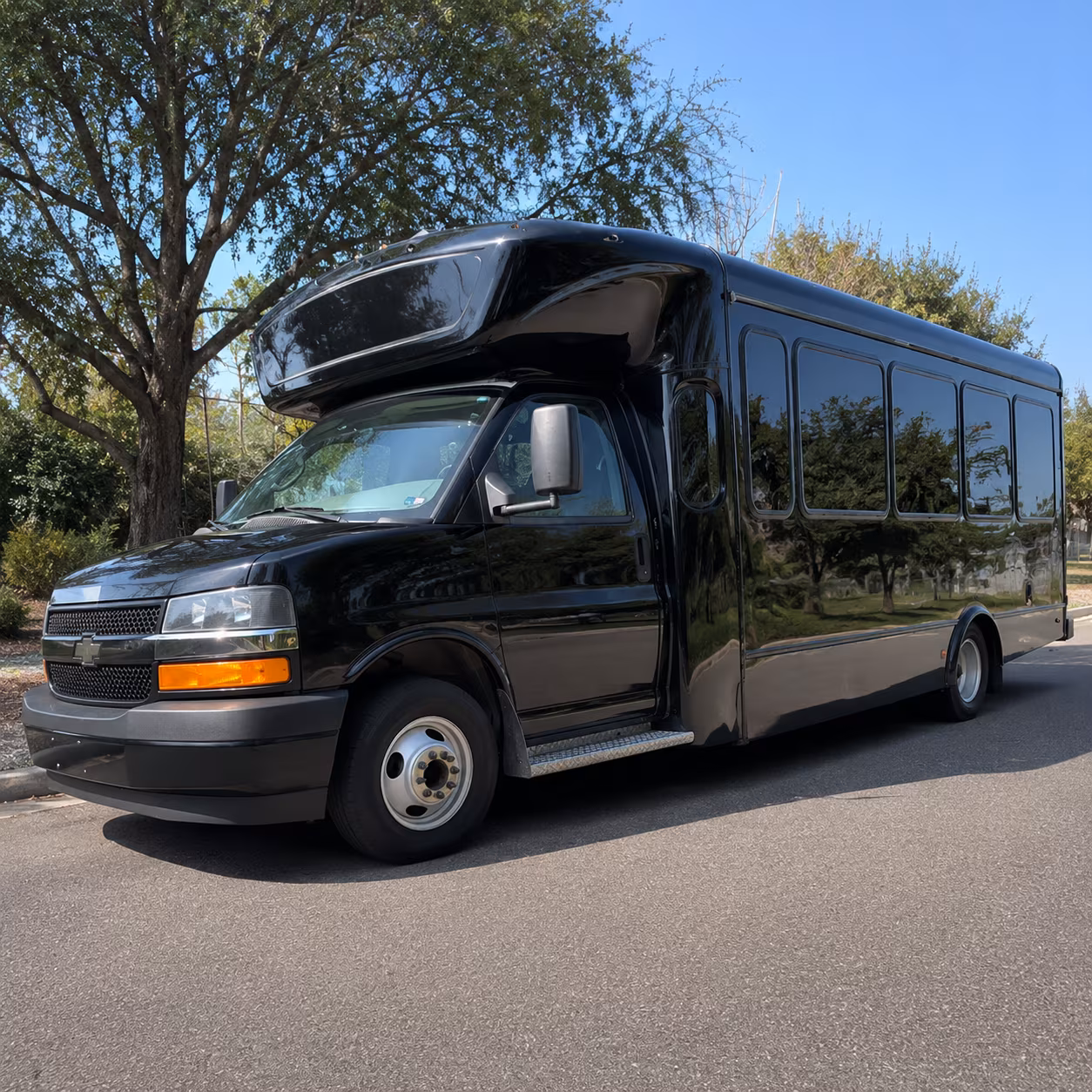 Vallejo Prom & Homecoming Transportation party bus exterior