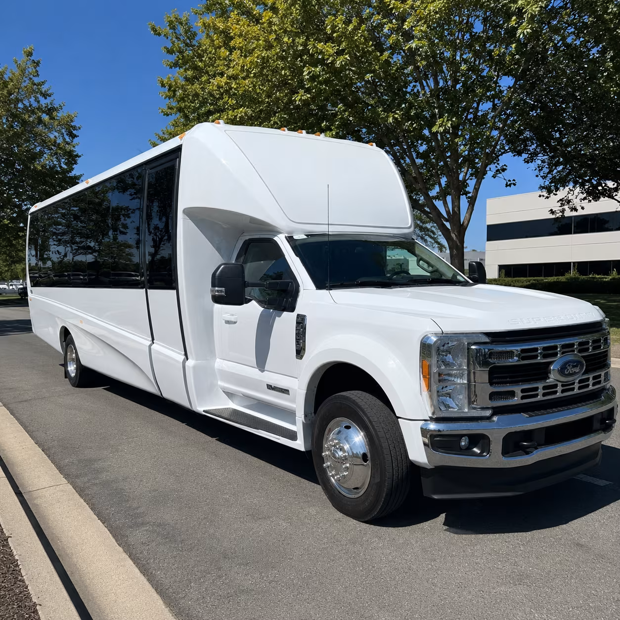 Vallejo School Event Transportation party bus exterior