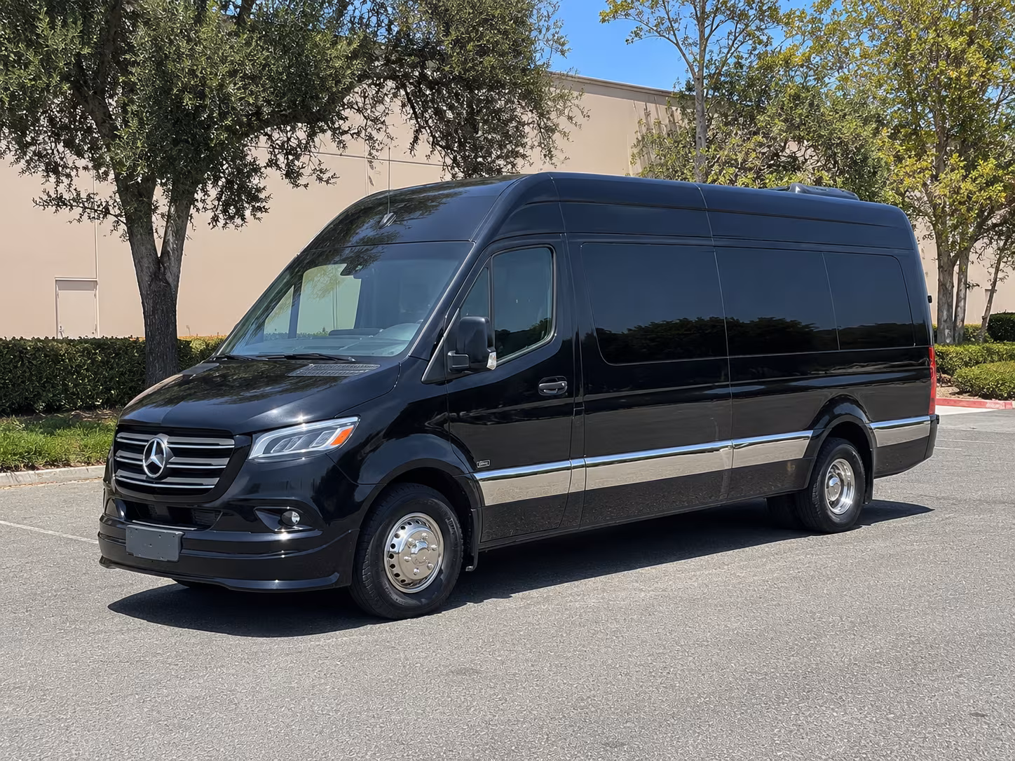 Vallejo School Event Transportation party bus exterior