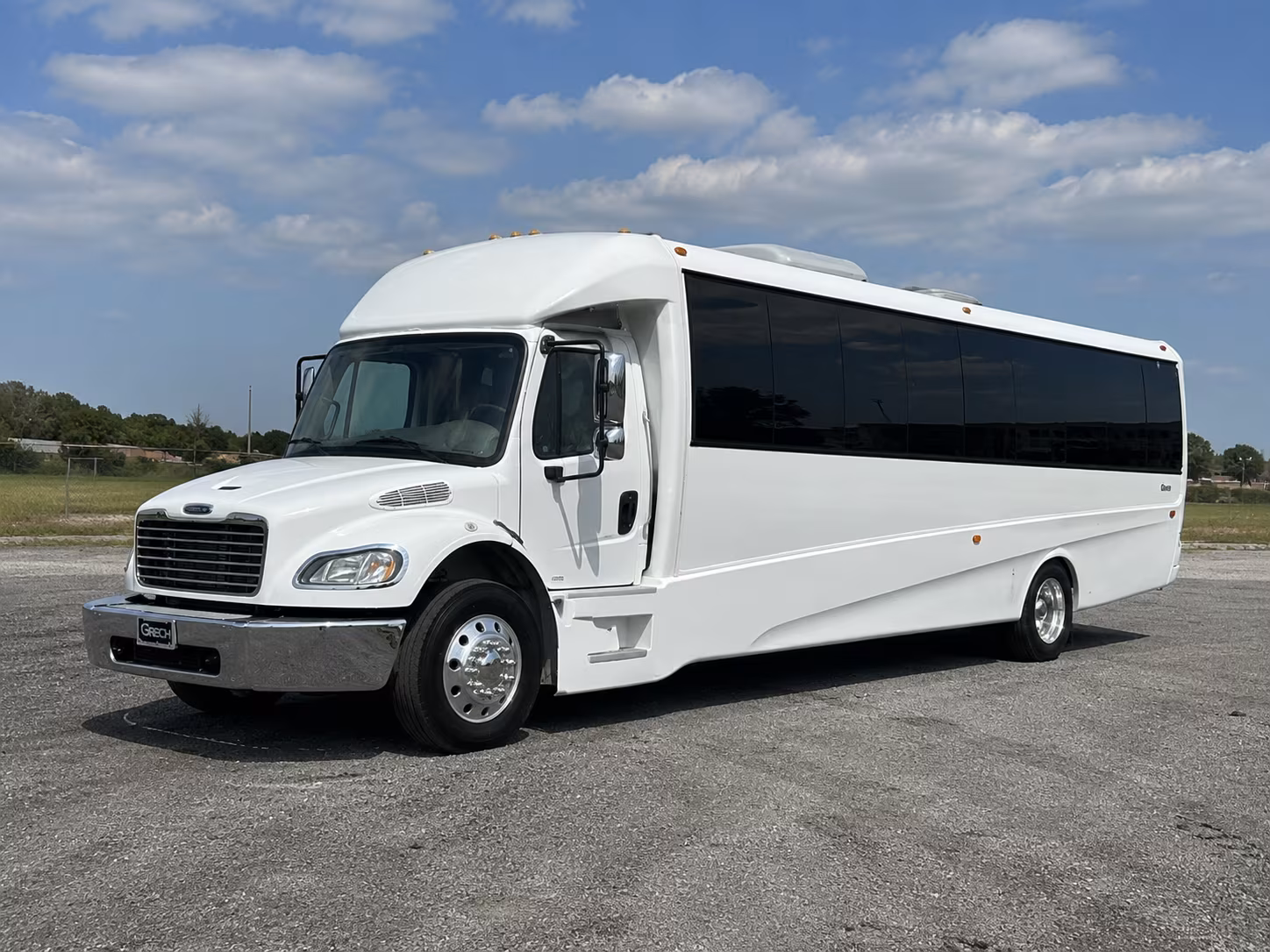 Vallejo Sporting Event Transportation party bus exterior