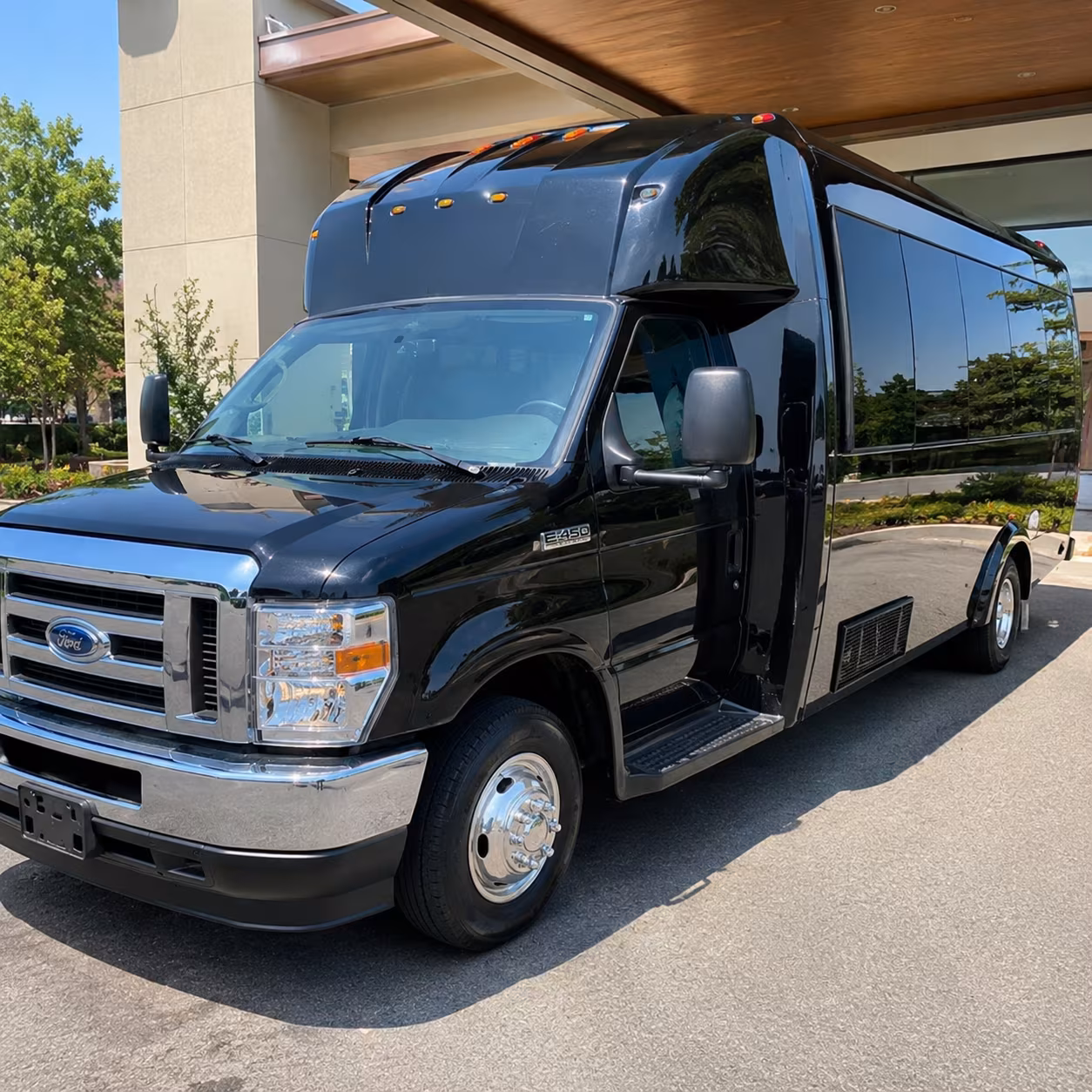 Vallejo Sporting Event Transportation party bus exterior