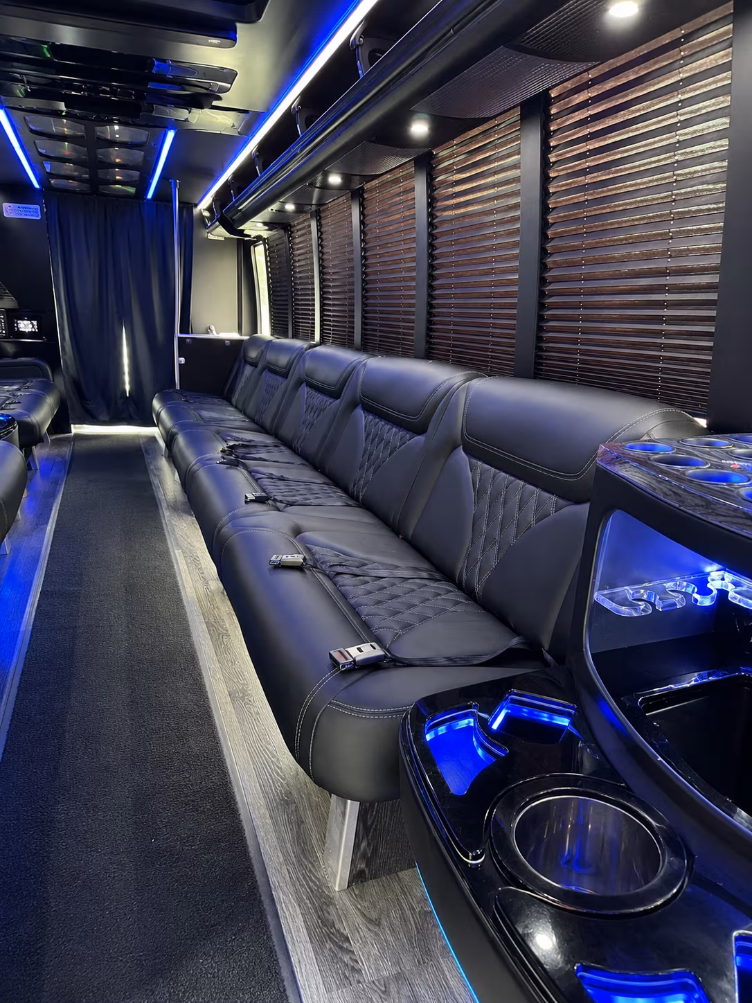 Vallejo Wedding Transportation party bus exterior