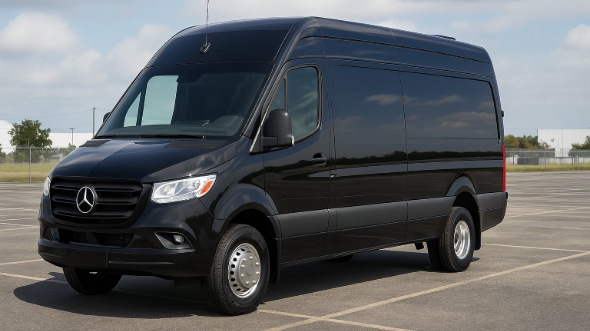 Exterior of Vallejo Party Bus Company's 14 Passenger Sprinter Limousine in oakland