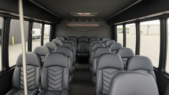 Interior of Vallejo Party Bus Company's 28 Passenger Minibus in Vallejo