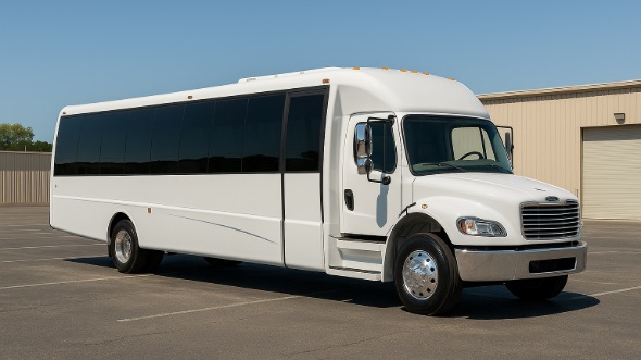 Exterior of Vallejo Party Bus Company's 30 Passenger Party Bus in Pittsburg