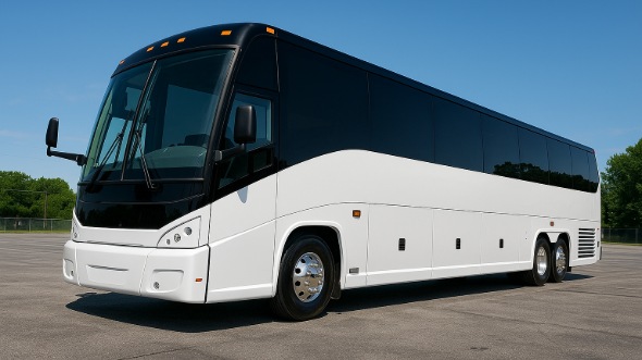 Exterior of Vallejo Party Bus Company's 40 Passenger Party Bus in Pittsburg