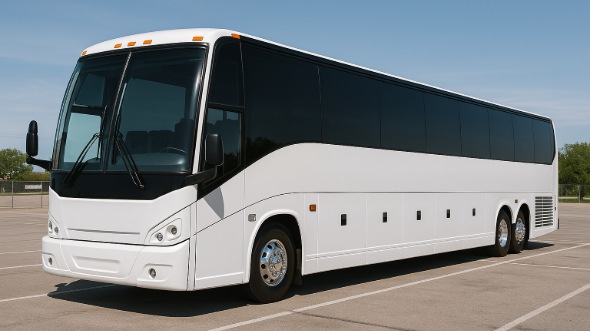 Exterior of Vallejo Party Bus Company's 47 Passenger Charter Bus in Vallejo