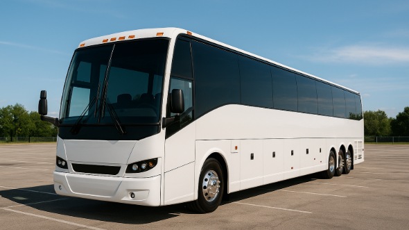 Exterior of Vallejo Party Bus Company's 50 Passenger Party Bus in Pittsburg