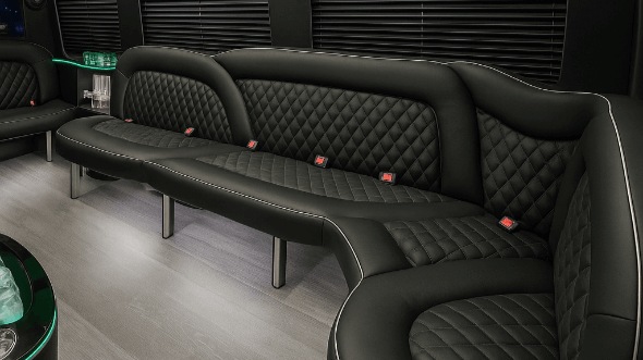 vallejo 14 passenger sprinter limousine inside